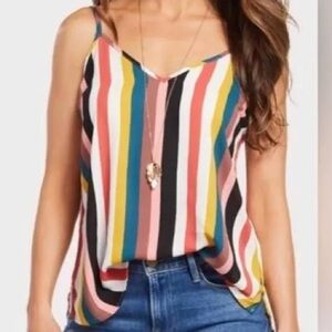 Allison Joy Multicolor Striped Women's Top Small